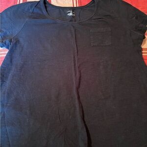 Lane Bryant Black Cotton Top